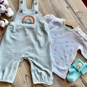 TINY BIRDS SALOPET TULUM EKRU - YEŞİL Mint Yeşili