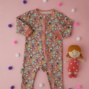 Alice Desenli Uyku tulumu - Pembe Pembe