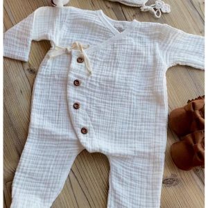 MÜSLİN KREM RENGİ TULUM DANTEL ŞAPKA TAKIM- PATİKLİ Krem