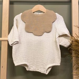 MÜSLİN ZIBIN VE YAKALIK TAKIM Bej